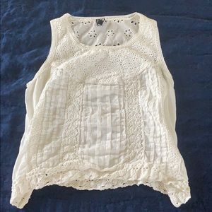 White patterned top